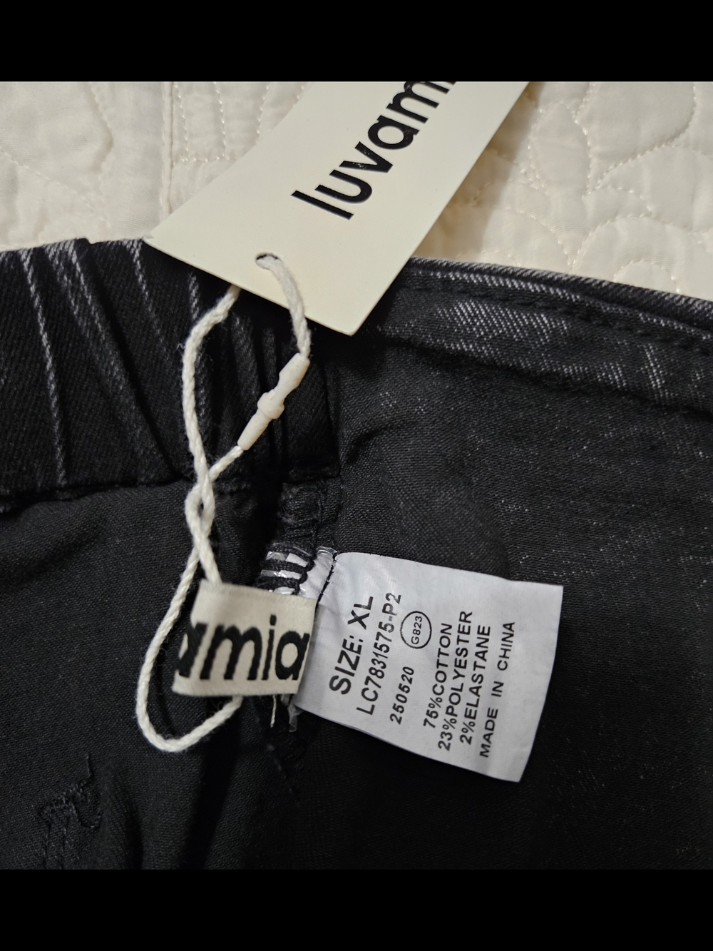 Luvamia Women’s Washed Black Wrap-Front Skort Shorts - Picture 3 of 4